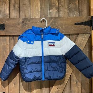 Levi's Toddler Blue and White Color‎ Block Jacket